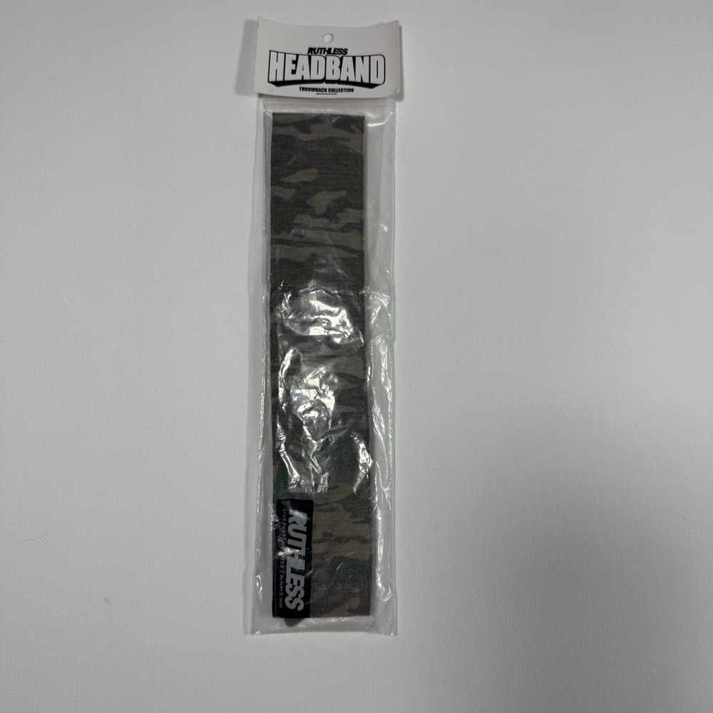 Women's Ruthless Camo Headband One Size Green Brown